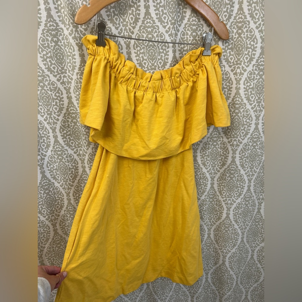 H&M Mustard Off-Shoulder Top